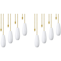 8 Pieces Ceiling Fan Chain Pulls Wooden Pull Chain Extension Pull Chain for Ceiling Light Lamp Fan Chain. 