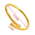 Sand Gold Imitation Sun Wukong Golden Hoop Stick Couple Set Bracelet Treasure Open Ring. 
