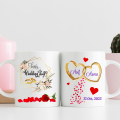Wedding anniversary - Customize mug - Gift for couple - Wedding Gift - Happy anniversary - Wedding gift - Anniversary gift - Gift for couple - Gift item - Shaadi Mubarak - Gift for friend. 