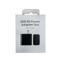 Original Samsung 35W Power Adapter Duo Pd Charger Fast Charging Adapter For GALAXY Note 20 S10 20 S21 S22 Ultra For tab S7 S8+. 