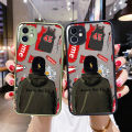 JIUMOO For Samsung J700 Case Side Square Edge New Design Phone Cases Pattern Silicone Casing Fashion Cool Boy Full Cover Camera Frosted Transparent Hard Protection Shockproof Softcase. 