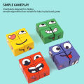 SF Kids Face Change Expression Puzzle Building Blocks Board Game Montessori Cube Table Game Toy Early Educational Toys For Children Toys Gift. 