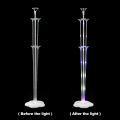 30 Inches LED Light Up Balloon Stand 3 Modes Flashing Table Balloon Stand Kit Balloons Decoration and Centerpieces For Floor Or Table 2 IN 1 Base, Pole & With Balloon Ring For Birthday Wedding Anniversary Bridal Shower Baby Shower & Party Decoration. 
