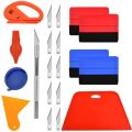 20 Pcs Car Vinyl Wrap Tool Kit, Wrap Squeegee Wallpaper Smoothing Tool for Car Wrapping and Install Wallpaper. 