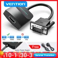 Vention VGA to HDMI Adapter 1080P VGA Male to HDMI Female Converter Cable With Audio USB Power for PS4/3 HDTV VGA HDMI Converter. 