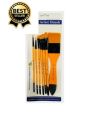 Pack of 7 Multi Shapes High Quality Nylon Professional Art Brush Set Water Color Oil Acrylic Artist Paint Brush Set. 