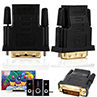 DOONJIEY DVI-D Dual Link 24+1 Male to HDMI-compatible Female Audio Video Adapter Connector. 