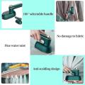 Portable Mini Iron Machine Dry and Wet Ironing Foldable Garment Steamer with Wire 180° Rotatable Good for Home and Travel. 