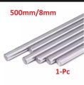 8mm 500mm Stainless Steel Smooth rod Linear Guide high quality, length 50cm for 3d printers and other purposes. 