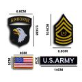 U.S. ARMY Patch EOD Unit SNIPER Patch AIRBORNE Tactical Emblem UK USA flag Military Badges Appliques Armband Stickers CP. 