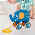 Wooden Pull Along Toy Walking Toy with String Pull Along Walking Toy Girls Children. 