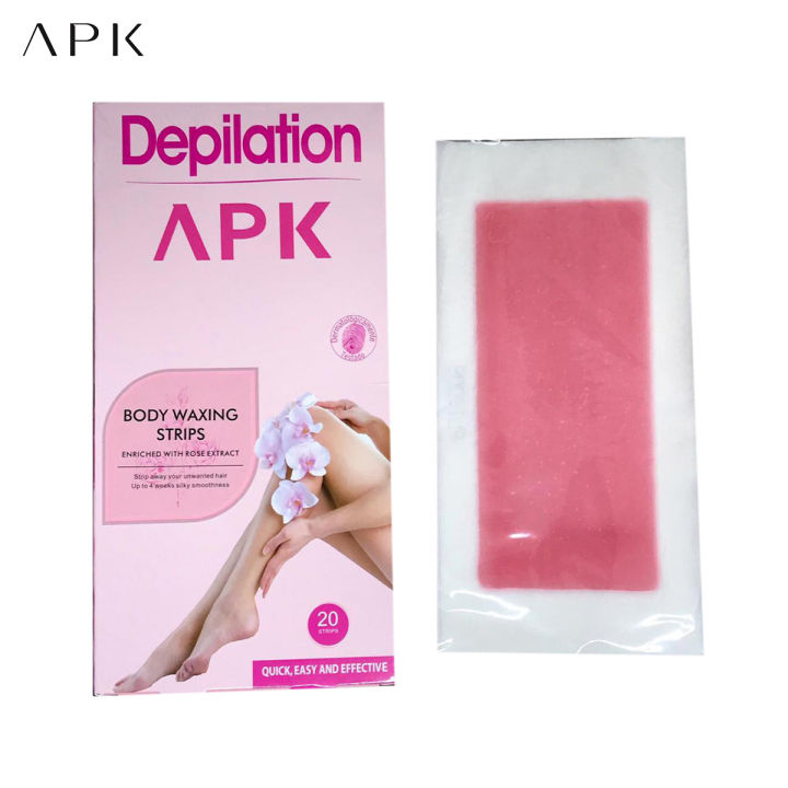 APK Depilation Quick Easy & Effective Body Waxing Strips (10 Strips) No.98(B)