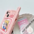 Olige Case For iPhone 14 Plus 13 12 11 Pro Max Lovely Pretty Oldier Sailor Moon IMD Antenna Phone Number Buttons Lens Protector Silicone Soft Phone Case Back Cover. 