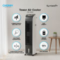 Cherry CR-2000 Tower Air Cooler with Remote Control, 3 Speed Fan, 24Hr Timer, Honeycomb Cooling Pads, Low Power Energy Saving Portable Air Cooler. 