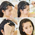 Hair Style twister hair band headband Double Bangs Hairstyle Hairpin with clip hair styling new fashion Hairband Women girls. 