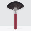 Loose Powder Brush Red Tube Loose Powder Fan-shape Makeup Brush. 