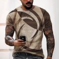 Vintage Tops Summer Men T-Shirt Tee Tribal Print O Neck Holiday Harajuku Shirt Short Sleeve Casual Male Funny Clothing Camiseta. 