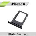 Apple iPhone 8 SIM Tray Sim Jacket Sim Slot Sim Door For iPhone 8 - Black. 