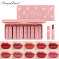 Dragon Ranee 10 Pieces Velvet Matte Pink Lipstick Set Long Lasting Makeup Waterproof Lipstick Set Makeup Set for Girls & Women's. 