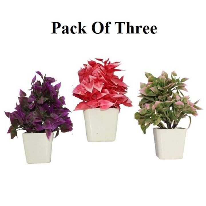 3 pc artificial plant for decoration in home - office - school - college