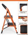2 Step Folding Ladder Red. 