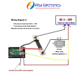 DC volt amp meter Digital Display DSN-VC288 100V 10A Panel Mount Meter DC VA Meter Red Blue Display (wires included). 