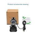 Webcam USB Computer Driver-free Webcam With Built-in Sound-absorbing Microphone Full HD Web Camera For Laptop PC. 
