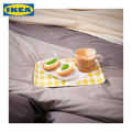 IKEA Tray, patterned white/light yellow, 20x28 cm. 