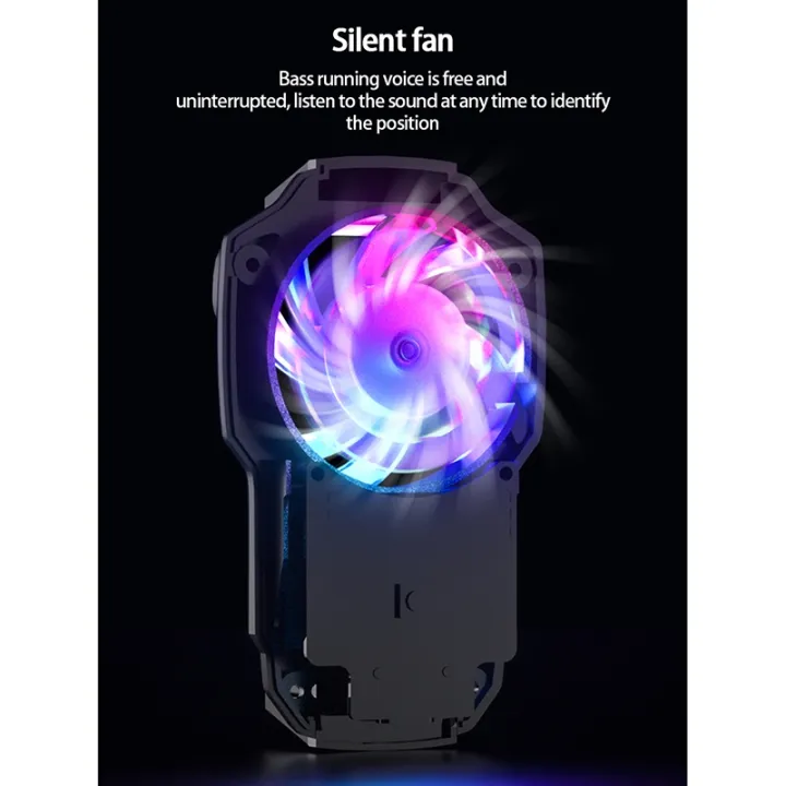SL_18 Magnetic Phone Cooler – RGB Semiconductor Cooling Fan Radiator ...