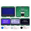 12864 IIC LCD Module 128X64 I2C ST7567S COG Graphic Display Screen Board LCM Panel 128x64 Dot Matrix Screen For Arduino. 