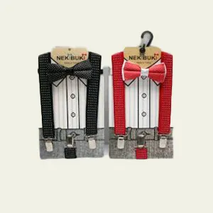 THREE%20BROTHERS>Double%20Pack%20Elastic%20Gallace%20Suspenders%20With%20Bow%20Tie%20For%20Kids%20,%20Boys%20,%20Girls%20-%20Image%206