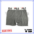 [ 3 PIECES = 1 BOX ] ( HARGA BORONG ) FILA BOXER MEN UNDERWEAR BRIEF. 