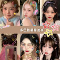 Dopamine star hair clip cute girl color small clip ins candy color hair clip bb clip y2k bangs hair accessories JiLinalso. 