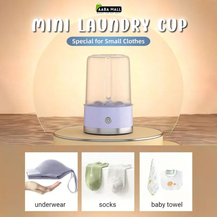 Portable Mini Washing Machine – Wireless Charging Laundry Cup for
