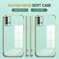 (Free Lanyard) Luxury 6D Plating Case for Redmi 9T Soft Silicone Square Frame Back Cover Shiny Bling Phone Cases. 