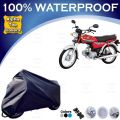Honda CD 70cc Bike Cover By Alpha Top Covers - TYRE To TYRE Full Body Motorcycle Cover - 100% Waterproof Dust Proof ANTI SCRATCH Bike Top Cover Insect Free Long Life. 