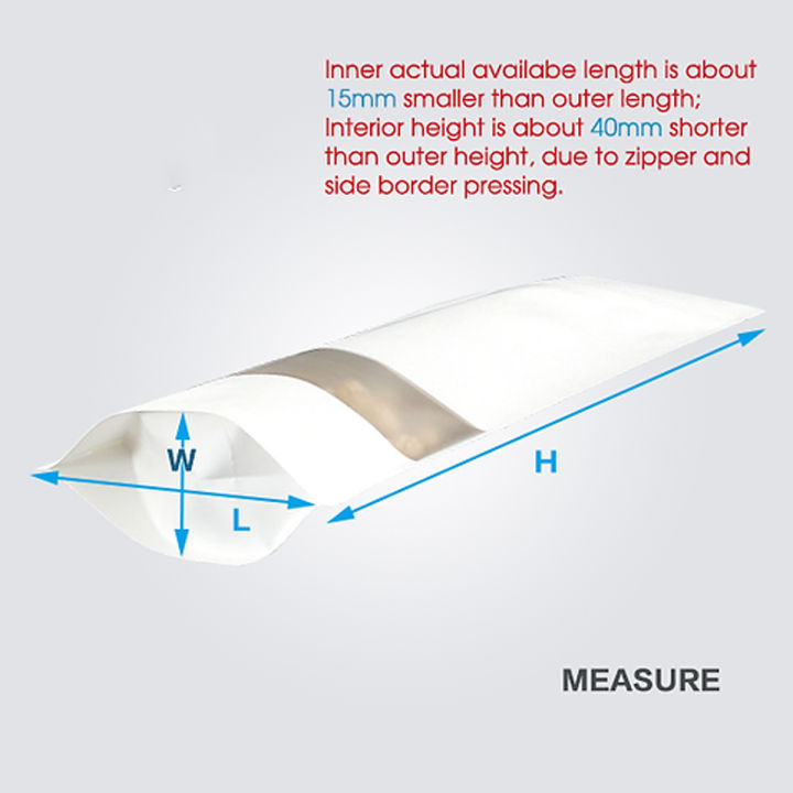 15x22%20cm%20100pcs/Lot%20%20Biodegradable%20White%20kraft%20paper%20stand%20up%20pouch,%20stand%20up%20paper%20bags%20with%20window%20and%20zipper%20Packaging%20material,%20packaging%20box,%20packaging%20bags%20food%20container,%20food%20Grade%20-%20Image%204