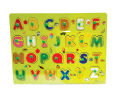 Baby Educational Wooden High Quality ABC Puzzle with Knob. 