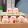 Mini Cute Pig Figurine Animal Model Moss Micro Landscape Home Decor Miniature Fairy Garden Decoration Accessories Conbo. 