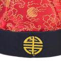 Chinese Oriental Hat Silk Party Costume Cap for Dance Cosplay Photography Red Black 54cm. 