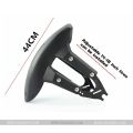 UNIVERSAL Back Mudguard Bike Motorcycle  Black Plastic Motorcycle Rear Wheel for fender Splash Guard Rear Wheel Cover Splash Guard Mudguard with Bracket. 