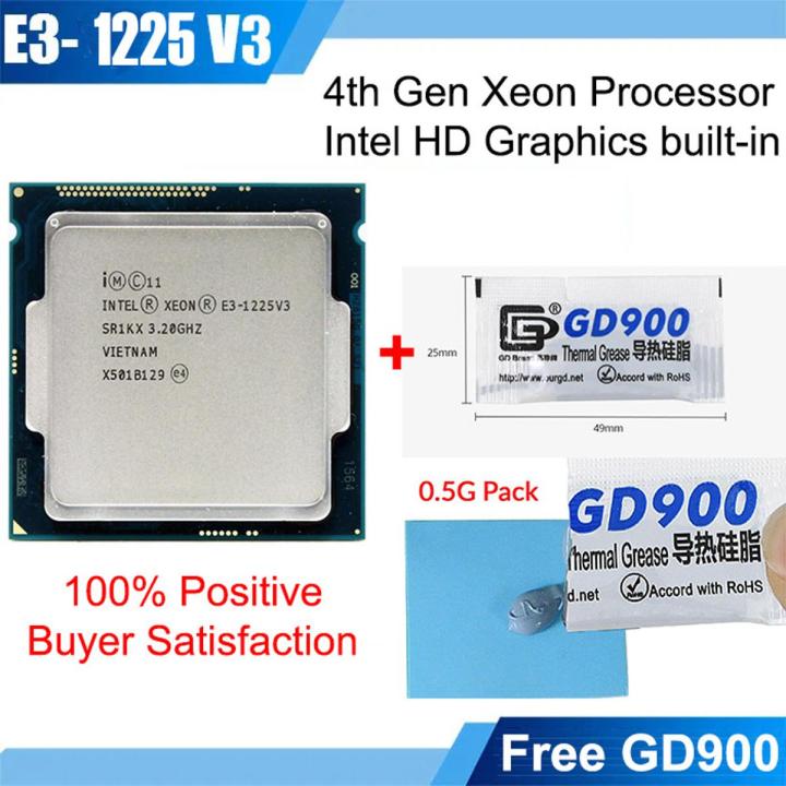 Intel Xeon E3 1225 V3 Processor 4th Generation CPU with Free GD900 Thermal Paste