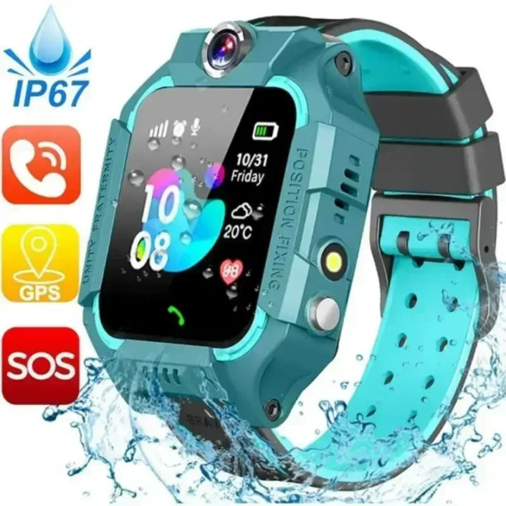 2024 Q19 Kids Smart Watch LBS Tracker SOS Camera Children Voice ...