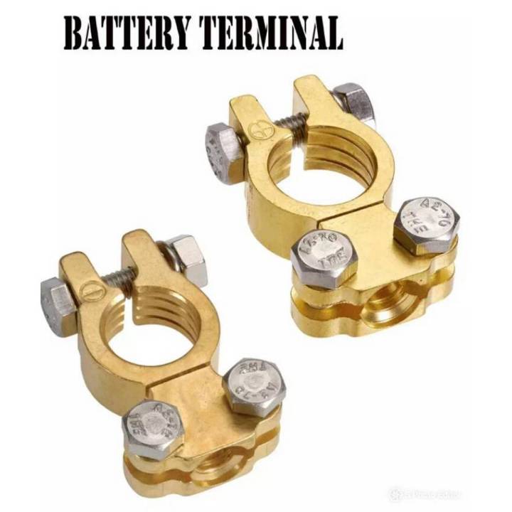 Cooper battery terminal pack of two