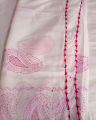 Pure lawn dopatta chadar hand made embroidery with qureshia boundry. 