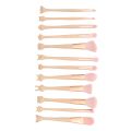 Chinese Zodiac 12Pcs Pink Makeup Brushes Make Up Brush Without Bag. 
