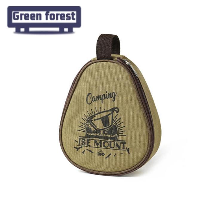 Green forest Camping Storage Bag Portable Handle Strong Camping Storage Bag