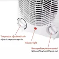 Electric Portable 2 Speed Fan Heater With Thermostat 1000 Watt & 2000 Watt Settings. 