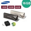 New Samsung BAR Plus 16/32/64/128 GB  Metal High Speed Flash Memory Stick USB Drive + FREE OTG adapter. 