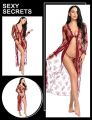 3 Pcs Nighty Beautiful Bridal Maroon - Women Silk Long Gown Bridal Night Suit, Nightwear Sleepwear,  Night Dress with Bikni Long Nighty for Ladies, Beautiful Night Dress for Girls. 